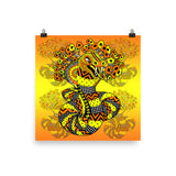 Yellow/Orange Snake - Poster