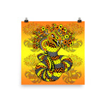 Yellow/Orange Snake - Poster