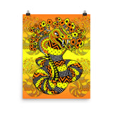 Yellow/Orange Snake - Poster