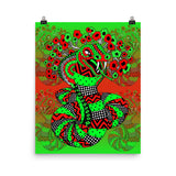 Green/Red Snake - Poster