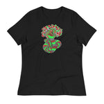 Pattern Snake Green/Red - Women's Relaxed T-Shirt