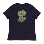 Pattern Snake Green/Red - Women's Relaxed T-Shirt