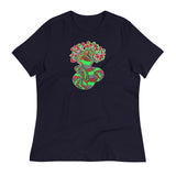 Pattern Snake Green/Red - Women's Relaxed T-Shirt