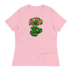 Pattern Snake Green/Red - Women's Relaxed T-Shirt