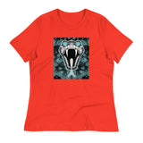 Diamond Eyes Snake Background - Women's Relaxed T-Shirt