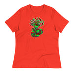 Pattern Snake Green/Red - Women's Relaxed T-Shirt