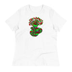 Pattern Snake Green/Red - Women's Relaxed T-Shirt