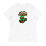 Pattern Snake Green/Red - Women's Relaxed T-Shirt